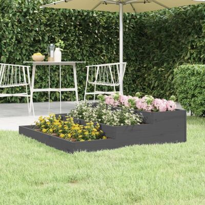 Jardinera de madera maciza de pino vidaXL - Cama elevada Jardinera de madera maciza de pino vidaXL - Cama elevada