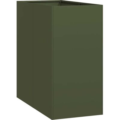 HELLOSHOP26 Macetero Moderno Para Jardín O Patio 40 X 80 X 80 Cm Con Base Abierta Diseño Elegante En Acero Verde Oliva 020051559 HELLOSHOP26 Macetero Moderno Para Jardín O Patio 40 X 80 X 80 Cm Con Base Abierta Diseño Elegante En Acero Verde Oliva 020051559
