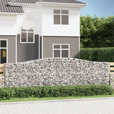 Cesta de gaviones arqueada vidaXL 25 uds - Muro de jardín Cesta de gaviones arqueada vidaXL 25 uds - Muro de jardín