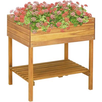 HelloShop26 - Jardinera elevada 78,5 x 58,5 x 78,5 cm - Planter HelloShop26 - Jardinera elevada 78,5 x 58,5 x 78,5 cm - Planter