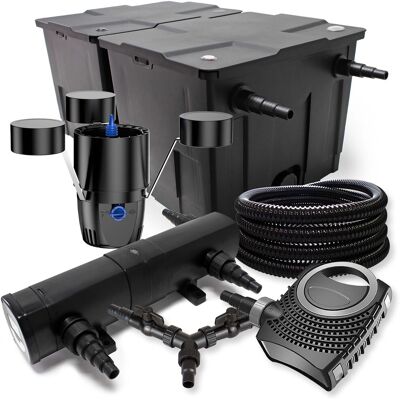 Kit de filtro para estanque SunSun - 60000L, Clarificador UV, Bomba 80W Kit de filtro para estanque SunSun - 60000L, Clarificador UV, Bomba 80W