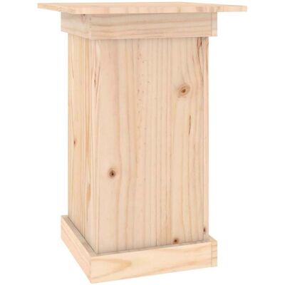 soporte para plantas vidaXL 40x40x60 cm Madera de pino maciza Marrón - Soporte para flores soporte para plantas vidaXL 40x40x60 cm Madera de pino maciza Marrón - Soporte para flores