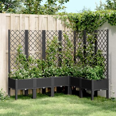 Jardinera con enrejado vidaXL 160 x 120 x 142 cm - Macetero de jardín Jardinera con enrejado vidaXL 160 x 120 x 142 cm - Macetero de jardín