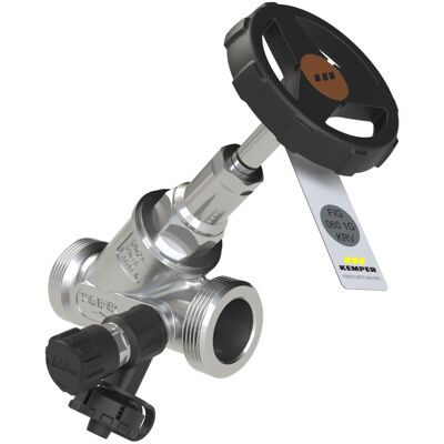 Kemper Niro Válvula Combinada Antirretorno De Paso Recto, Con Válvula De Vaciado, Rosca Macho, Figura 060 1g, Dn 32, 0601g03200 Kemper Niro Válvula Combinada Antirretorno De Paso Recto, Con Válvula De Vaciado, Rosca Macho, Figura 060 1g, Dn 32, 0601g03200