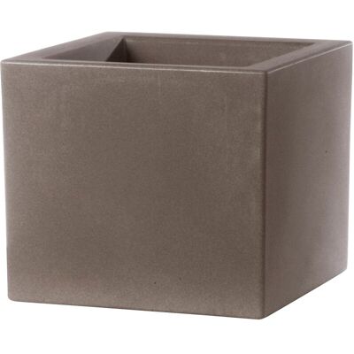 Teraplast - Modelo Maceta Cuadrada Schio Cubo - 58cm - Capuchino Teraplast - Modelo Maceta Cuadrada Schio Cubo - 58cm - Capuchino
