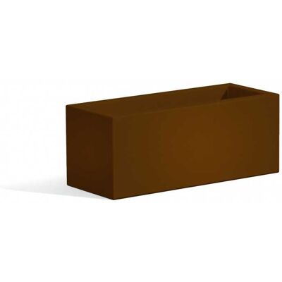 TEKCNOPLAST Matera Bronce Florero Rectangular en Resina - Maceta TEKCNOPLAST Matera Bronce Florero Rectangular en Resina - Maceta