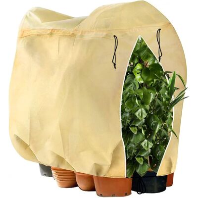 IOOMVOL Bolsa Protectora Para Plantas De Invierno, 180 X 120 Cm, Tamaño Ajustable, Con Cremallera Y Cordón Ajustable, Resistente A Las Heladas Y Reutilizable, Color Beige. IOOMVOL Bolsa Protectora Para Plantas De Invierno, 180 X 120 Cm, Tamaño Ajustable, Con Cremallera Y Cordón Ajustable, Resistente A Las Heladas Y Reutilizable, Color Beige.