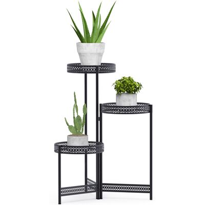 Unho Soporte Para Plantas De Metal Plegable Estanteria Escalera Macetas Decorativas Interior Exterior, 51 X 70 Cm Unho Soporte Para Plantas De Metal Plegable Estanteria Escalera Macetas Decorativas Interior Exterior, 51 X 70 Cm