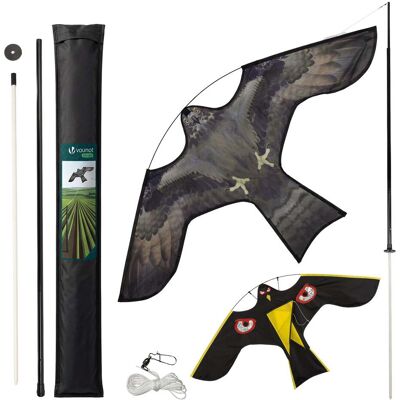 Vounot® Espantapájaros Cometa Voladora Cultivos Protector De Aves Halcón Ahuyentador Aves Palomas Para Jardín Granja Repelente Visual Pájaros Con Mástil Telescópico 4m 2 Cometas F&g Vounot® Espantapájaros Cometa Voladora Cultivos Protector De Aves Halcón Ahuyentador Aves Palomas Para Jardín Granja Repelente Visual Pájaros Con Mástil Telescópico 4m 2 Cometas F&g