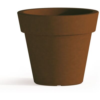 Idralite Tekcnoplast - Maceta moderna de resina marrón - 95cm Idralite Tekcnoplast - Maceta moderna de resina marrón - 95cm