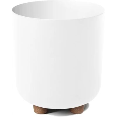 SHUMEE Maceta De Plástico Blanca Lamela 24,2 Cm X 24,2 X 27,4 Cm 1 Unidad. SHUMEE Maceta De Plástico Blanca Lamela 24,2 Cm X 24,2 X 27,4 Cm 1 Unidad.