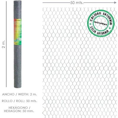 SATURNIA Enrejado Triple Torsion 50/ 200 Cm. Rollo 50 Metros Uso Domestico SATURNIA Enrejado Triple Torsion 50/ 200 Cm. Rollo 50 Metros Uso Domestico