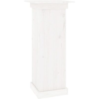 Soporte para plantas de madera de pino blanco 40x40x90 cm vidaXL - Soporte para flores Soporte para plantas de madera de pino blanco 40x40x90 cm vidaXL - Soporte para flores