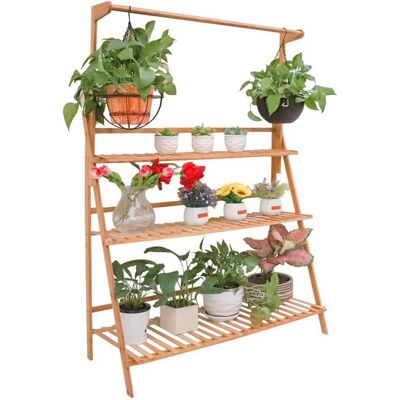 Estanterias Para Macetas De Bambú Unho Soporte Para Plantas Decorativo Con Barra Exterior Interior Con 3 Niveles 100 X 40 X 96cm Estanterias Para Macetas De Bambú Unho Soporte Para Plantas Decorativo Con Barra Exterior Interior Con 3 Niveles 100 X 40 X 96cm