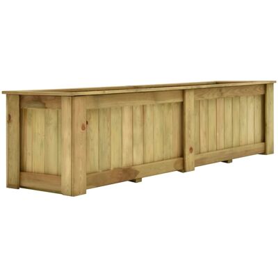 Jardineras elevada de madera de pino impregnada 196x50x50 cm vidaXL - Maceta de jardín Jardineras elevada de madera de pino impregnada 196x50x50 cm vidaXL - Maceta de jardín