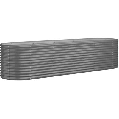 HELLOSHOP26 Huerto Ovalado Elevado De 296 X 80 X 68 Cm Resistente A La Intemperie Ambiente Acogedor Acero Galvanizado Gris 020046573 HELLOSHOP26 Huerto Ovalado Elevado De 296 X 80 X 68 Cm Resistente A La Intemperie Ambiente Acogedor Acero Galvanizado Gris 020046573
