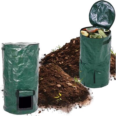 FORIOUS Bolsas De Compostaje Para Jardín De 127 L, Bolsas Reutilizables Para La Fermentación De Fertilizantes Orgánicos Con Tapa, Contenedores De Jardinería, 2 Unidades (verde) FORIOUS Bolsas De Compostaje Para Jardín De 127 L, Bolsas Reutilizables Para La Fermentación De Fertilizantes Orgánicos Con Tapa, Contenedores De Jardinería, 2 Unidades (verde)