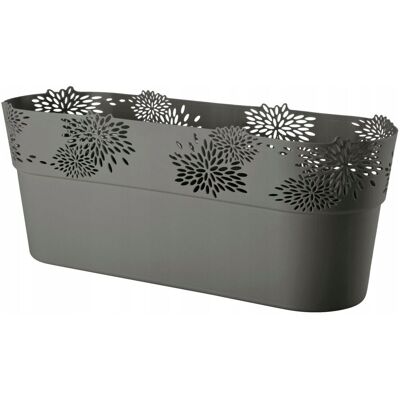 SHUMEE Maceta De Plástico Gris Galicia 32 Cm X 11,5 X 12,9 Cm 1 Unidad. SHUMEE Maceta De Plástico Gris Galicia 32 Cm X 11,5 X 12,9 Cm 1 Unidad.