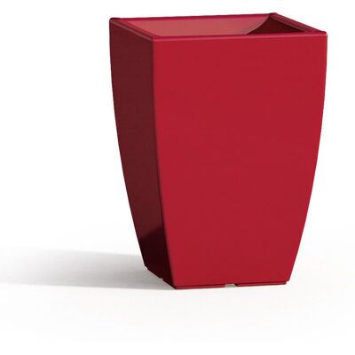 Idralite - Maceta Cuadrada De Resina Mod. Parodia 33x33 Cm H 50 Rojo Idralite - Maceta Cuadrada De Resina Mod. Parodia 33x33 Cm H 50 Rojo