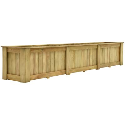 Jardín elevado de madera vidaXL 291x50x50 cm - Maceta Jardín elevado de madera vidaXL 291x50x50 cm - Maceta