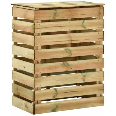 VADAXL Vidaxl Compostador De Láminas Madera De Pino Impregnada 80x50x100 Cm VADAXL Vidaxl Compostador De Láminas Madera De Pino Impregnada 80x50x100 Cm