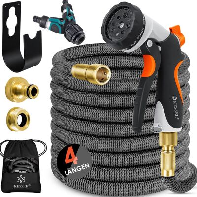 Kesser® Premium Manguera De Jardín Manguera De Agua Flexible Manguera Flexible Estirable Antracita / 45 Metros Kesser® Premium Manguera De Jardín Manguera De Agua Flexible Manguera Flexible Estirable Antracita / 45 Metros