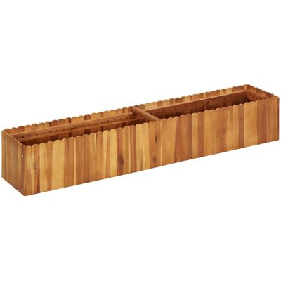 Helloshop26 - Macetero de madera para jardín 150x30x25cm Diseño rústico Helloshop26 - Macetero de madera para jardín 150x30x25cm Diseño rústico
