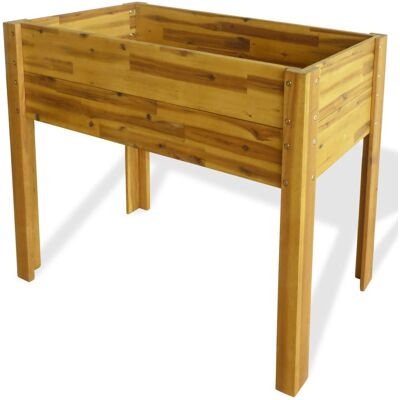 HelloShop26 - Acacia 100x40x84 - Material Acacia - Tamaño 100x40x84 cm - Jardinera HelloShop26 - Acacia 100x40x84 - Material Acacia - Tamaño 100x40x84 cm - Jardinera