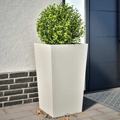Jardinera VidaXL Blanca 2 Piezas 45x45x75 cm Acero - Maceta de Jardín Jardinera VidaXL Blanca 2 Piezas 45x45x75 cm Acero - Maceta de Jardín