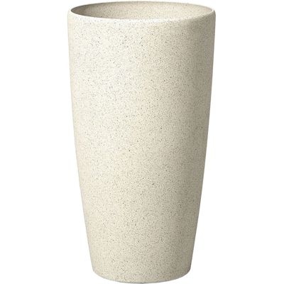BELIANI Maceta De Flores Beige Alto 58 X Ø 31 Cm Accesorio Moderno Minimalista Interior Exterior Abdera BELIANI Maceta De Flores Beige Alto 58 X Ø 31 Cm Accesorio Moderno Minimalista Interior Exterior Abdera