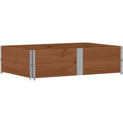 Jardinera de madera maciza de pino - 150x100 cm marrón vidaXL - Jardinera Jardinera de madera maciza de pino - 150x100 cm marrón vidaXL - Jardinera