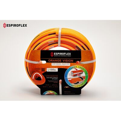 ESPIROFLEX Kit Manguera Vision 5/8 Orange Con Difusor ESPIROFLEX Kit Manguera Vision 5/8 Orange Con Difusor