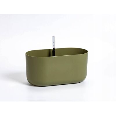 SHUMEE Maceta De Plástico Verde Plastia 31 Cm X 16 X 16,6 Cm 1 Unidad. SHUMEE Maceta De Plástico Verde Plastia 31 Cm X 16 X 16,6 Cm 1 Unidad.