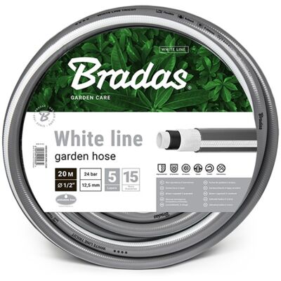 OEM Manguera De Jardín 5/8" 30m 5 Capas Bradas White Line OEM Manguera De Jardín 5/8" 30m 5 Capas Bradas White Line