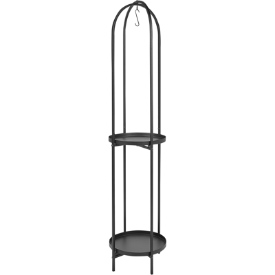 Beliani - Soporte De Plantas Para Interiores Redondo 35 X 160 Cm Metal Negro Tamarix Beliani - Soporte De Plantas Para Interiores Redondo 35 X 160 Cm Metal Negro Tamarix