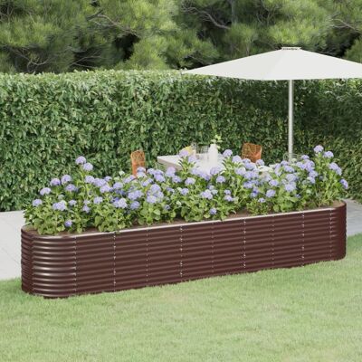 Jardín de vidaXL Maceta de jardín marrón 368x80x68 cm - Maceta de jardín Jardín de vidaXL Maceta de jardín marrón 368x80x68 cm - Maceta de jardín