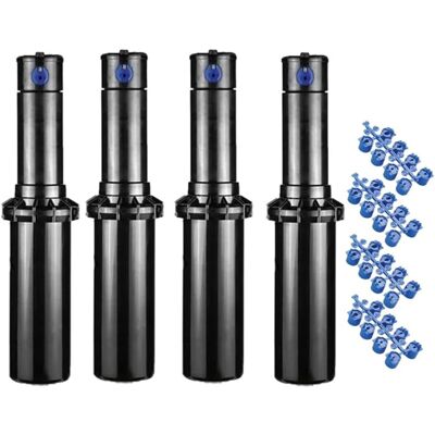 Hunter - Pack 4 Aspersores De Riego Pgp-04 3/4'' Alcance 6,4 A 15,8 Metros Aspersor De Turbina Ajustable Pgp Ultra Hunter - Pack 4 Aspersores De Riego Pgp-04 3/4'' Alcance 6,4 A 15,8 Metros Aspersor De Turbina Ajustable Pgp Ultra