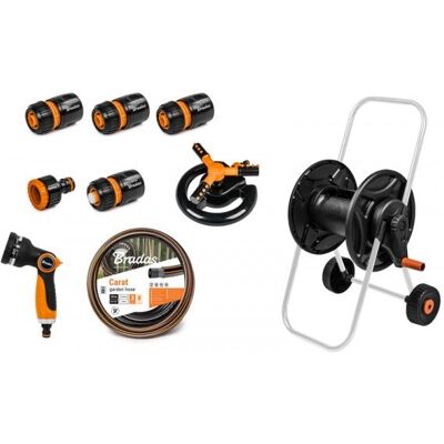 Set de manguera de jardín Bradas Black Line - 20m, Aspersor, Accesorios Set de manguera de jardín Bradas Black Line - 20m, Aspersor, Accesorios
