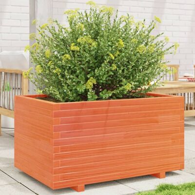 Jardinera madera maciza de pino marrón cera 90x60x49,5 cm vidaXL - Jardinera Jardinera madera maciza de pino marrón cera 90x60x49,5 cm vidaXL - Jardinera