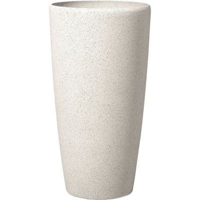 BELIANI Maceta De Flores Beige Alto 75 X Ø 39 Cm Accesorio Moderno Minimalista Interior Exterior Abdera BELIANI Maceta De Flores Beige Alto 75 X Ø 39 Cm Accesorio Moderno Minimalista Interior Exterior Abdera