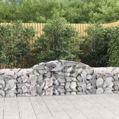 vidaXL Cestos de gaviones con arco 17 uds - Muro de gaviones vidaXL Cestos de gaviones con arco 17 uds - Muro de gaviones