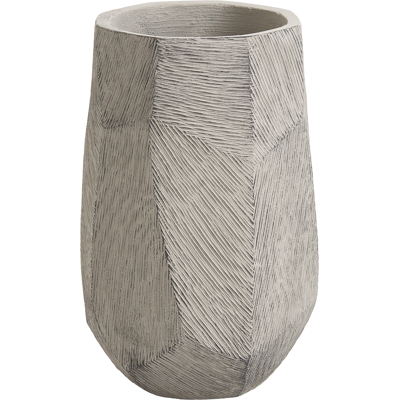 BELIANI Maceta De Cemento De Jardín Interior Exterior 28 X 45 Cm Gris Enstal BELIANI Maceta De Cemento De Jardín Interior Exterior 28 X 45 Cm Gris Enstal