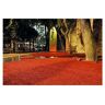 Iberogarden - cesped artificial rojo 20 milimetros (2 x 4 metros)