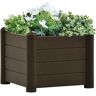 Arriate de jardin pp mocha 43x43x35 cm - Hommoo