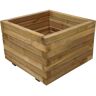 Fitor Forestal - Jardinera cuadrada 55x55x34cm de madera tratada