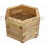 FITOR FORESTAL Jardinera madera Pica hexagonal pequeña (48x48x30cm)