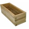 Fitor Forestal - Jardinera rectangular 80x30x30cm de madera tratada