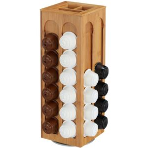 Soporte Para Cápsulas De Dolce Gusto, Giratorio, Dispensador De Bambú, 40,5 X 14 X 14 Cm, 1 Ud., Marrón - Relaxdays Soporte Para Cápsulas De Dolce Gusto, Giratorio, Dispensador De Bambú, 40,5 X 14 X 14 Cm, 1 Ud., Marrón - Relaxdays