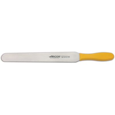 Espátula Arcos Colour - Prof 299200 De Acero Inoxidable Nitrum Y Mango Ergonómico De Polipropileno De Color Amarillo Y Hoja De 30 Cm, En Funda Display Espátula Arcos Colour - Prof 299200 De Acero Inoxidable Nitrum Y Mango Ergonómico De Polipropileno De Color Amarillo Y Hoja De 30 Cm, En Funda Display