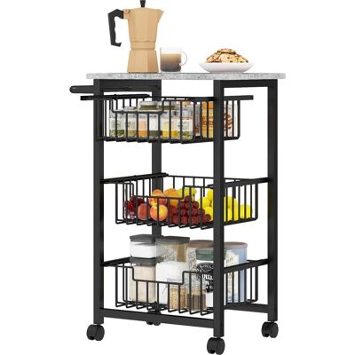 HELLOSHOP26 Carro Con Ruedas 49.5 X 31 X 69 Cm Cestas Extraíbles Frenos Prácticos Estilo Contemporáneo Cocina De Mdf Gris Claro 210001048 HELLOSHOP26 Carro Con Ruedas 49.5 X 31 X 69 Cm Cestas Extraíbles Frenos Prácticos Estilo Contemporáneo Cocina De Mdf Gris Claro 210001048